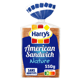 Produit associé : Pack Harrys American Sandwich Nature Sans additifs nutriscore B