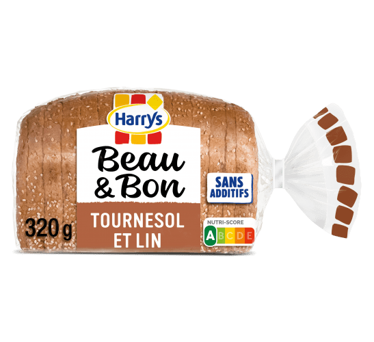 Pack Harrys Beau et bon tournesol et lin sans additifs nutriscore A