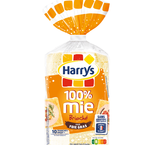 Pack Harrys 100% Mie Brioché sans additifs nutriscore B