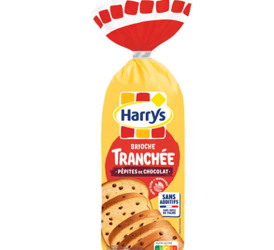 Pack Harrys brioche tranchée pépites de chocolat sans additifs nutriscore C