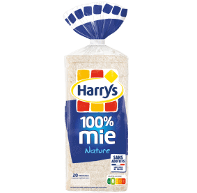 Produit associé : Pack Harrys 100% Mie Nature Sans additifs nutriscore B