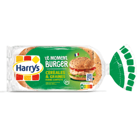 Produit associé : Pack Harrys Le moment burger Céréales et graines sans huile de palme nutriscore A