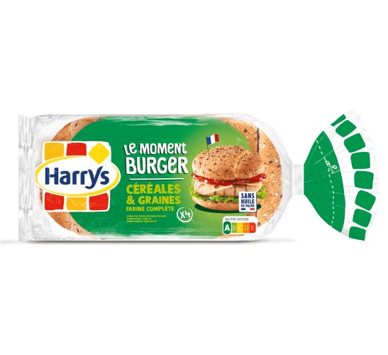 Pack Harrys Le moment burger Céréales et graines sans huile de palme nutriscore A