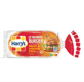 Produit associé : Pack Harrys Le moment burger Pavot et sarrasin sans huile de palme nutriscore A