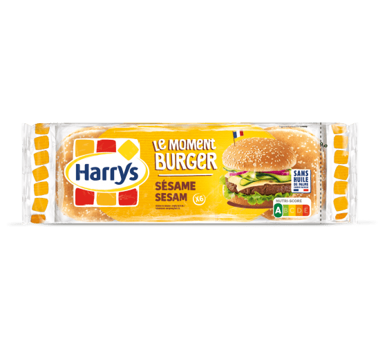 Pack Harrys Le moment burger sésame sans huile de palme nutriscore A