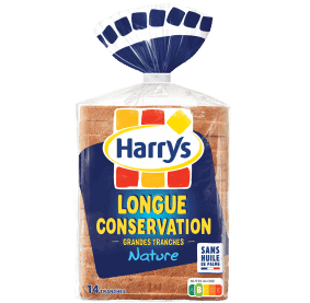 Produit associé : Pack Harrys Longue conservation grandes tranches nature sans huile de palme nutriscore B