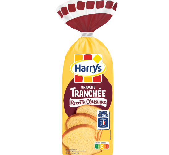 Pack Harrys Brioche Tranchée classique Sans additifs nutriscore C