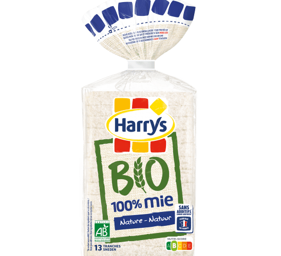 Pack Harrys 100% Mie Bio Nature Sans additifs nutriscore B