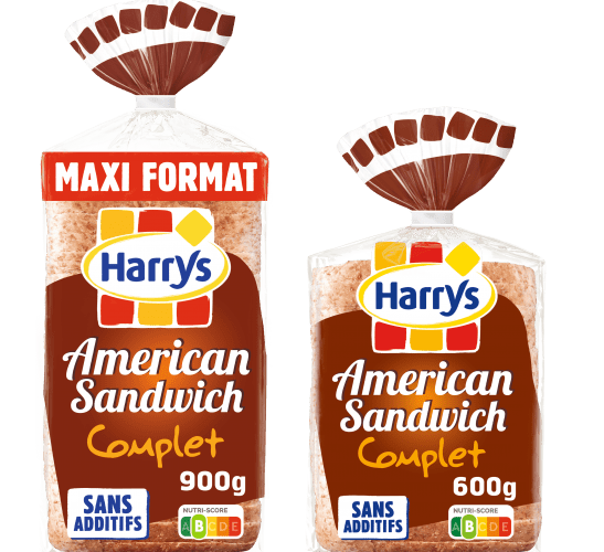 Pack Harrys American Sandwich complet 900gr 600gr sans additifs nutriscore B