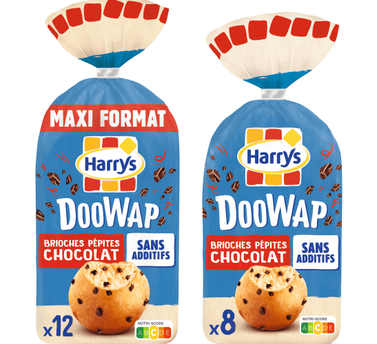 Pack Harrys Doowap Chocolat x12 x8 sans additifs nutriscore C