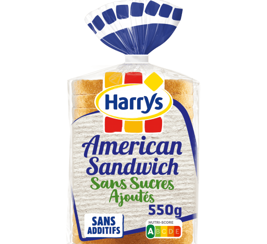 Pack Harrys American Sandwich sans sucres ajoutés sans additifs nutriscore A
