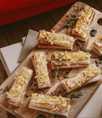 Recette Harrys 100% Mie Nature Croque à partager sauce béchamel, jambon & emmental