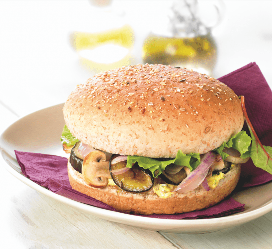 Recette Harrys le moment burger céréales et graines Végétarien aux champignons de Paris