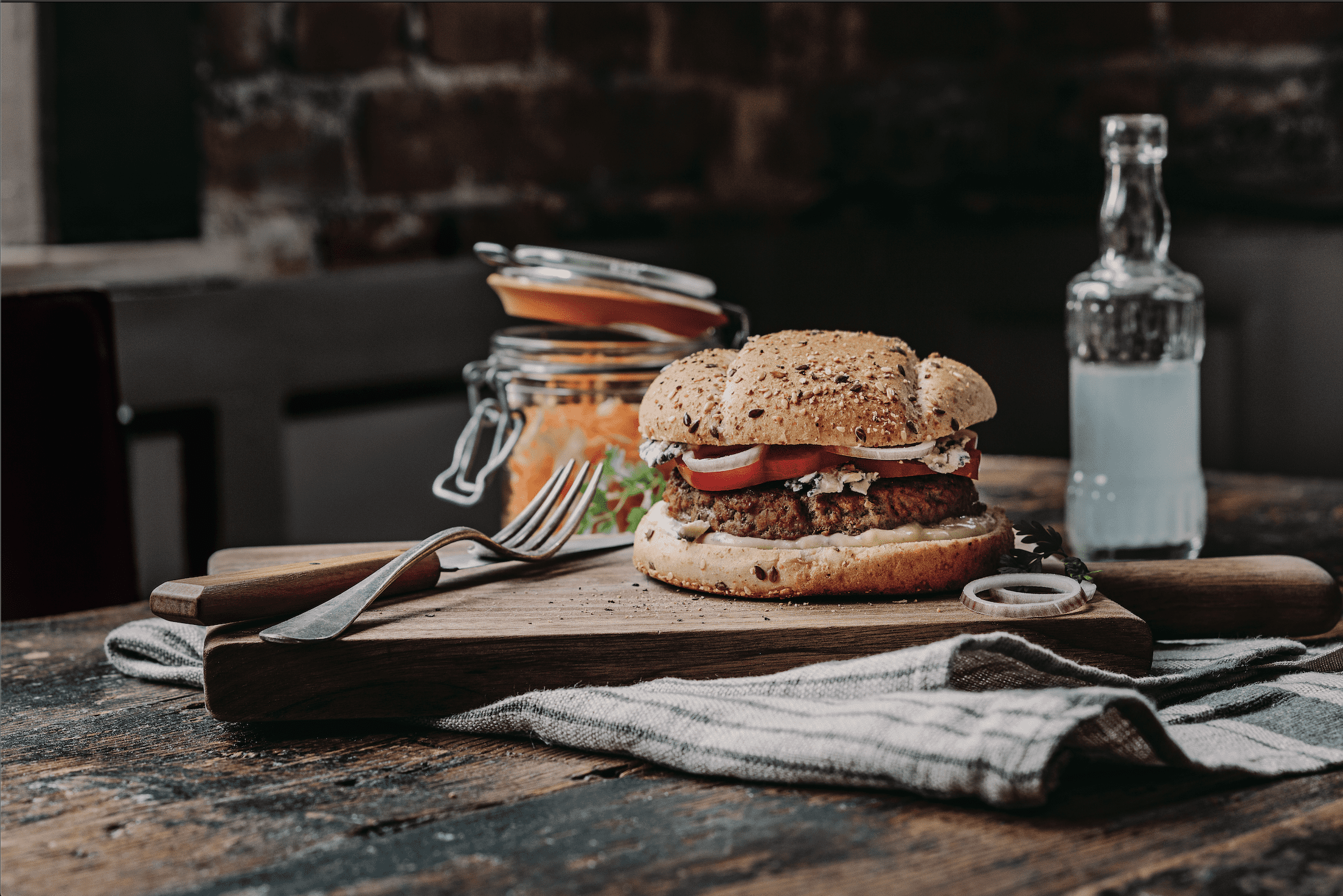 Recette Harrys le moment burger céréales et graines Burger Auvergnat