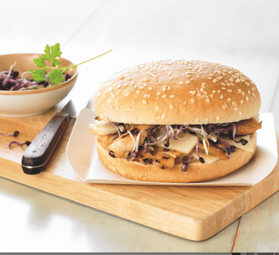Recette Harrys le moment burger sésam poulet teriyaki