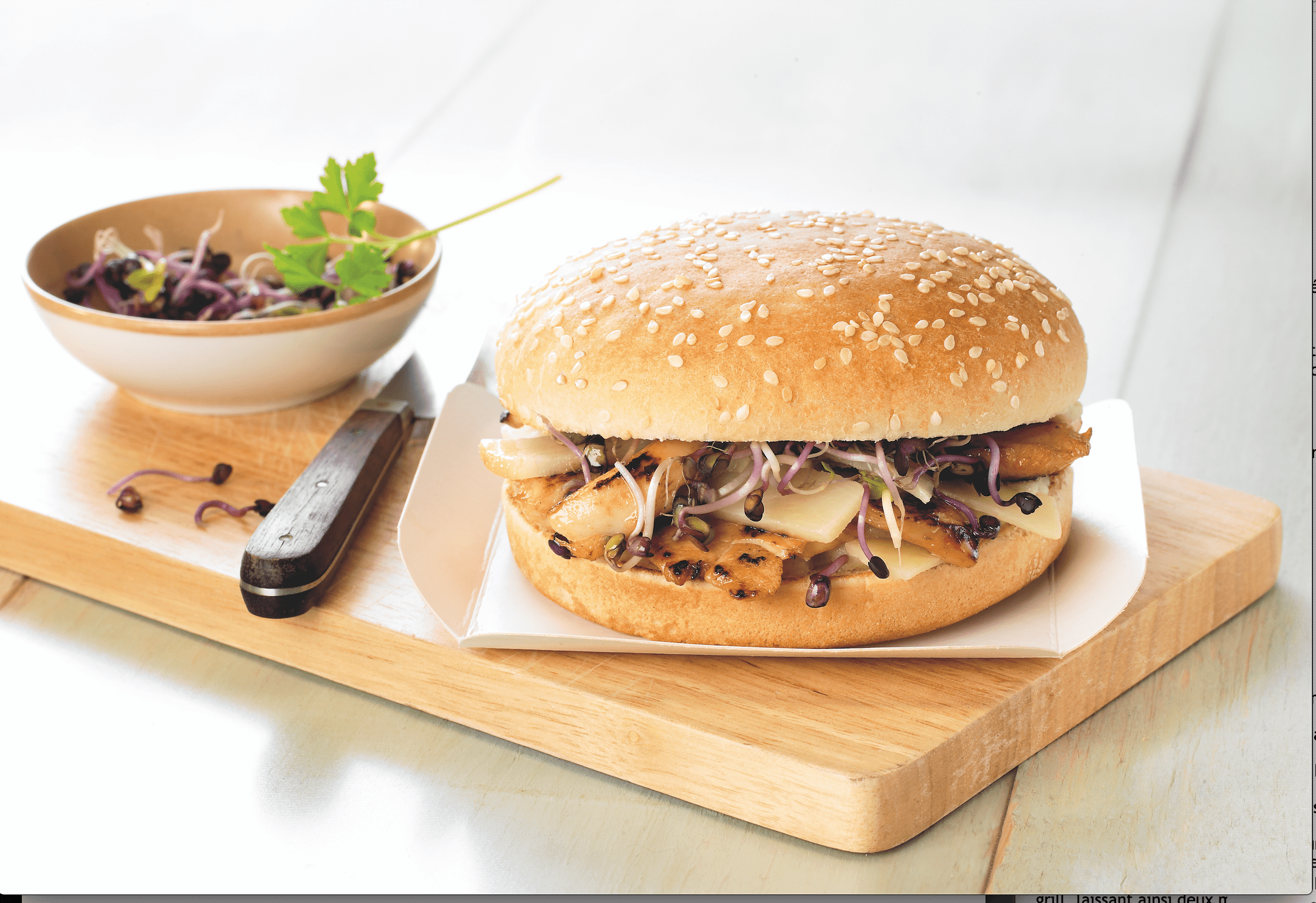 Recette Harrys le moment burger sésam poulet teriyaki