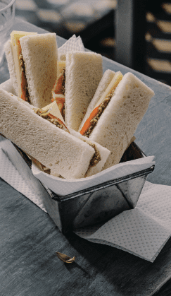 Recette Harrys Pain de mie longue conservation Mini club sandwich Bacon, emmental, pesto