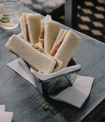 Recette Harrys Pain de mie longue conservation Mini club sandwich Bacon, emmental, pesto
