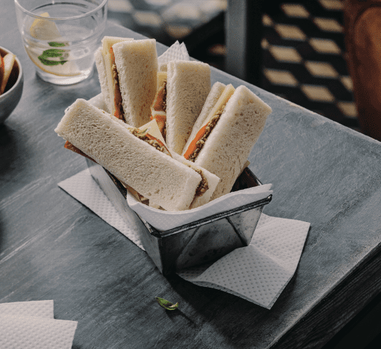 Recette Harrys Pain de mie longue conservation Mini club sandwich Bacon, emmental, pesto