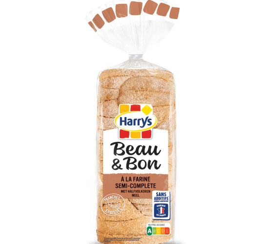 Pack Harrys Beau et Bon à la farine semi-complète Sans additifs nutriscore A