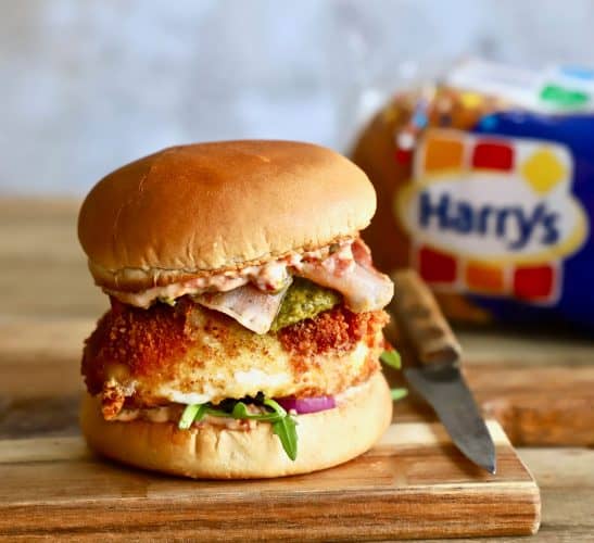 Recette Harrys le moment burger nature italien à la mozzarella panée