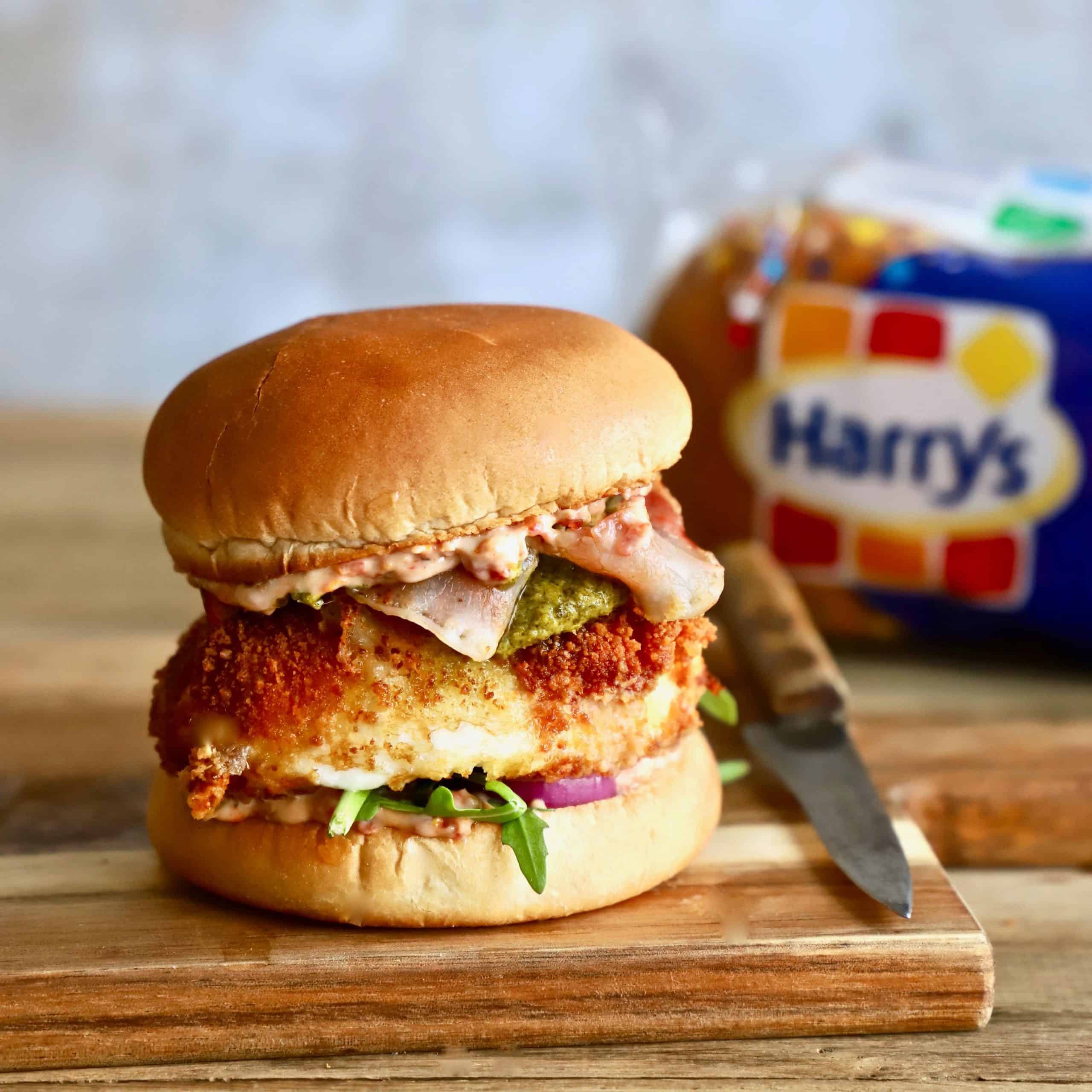 Recette Harrys le moment burger nature italien à la mozzarella panée