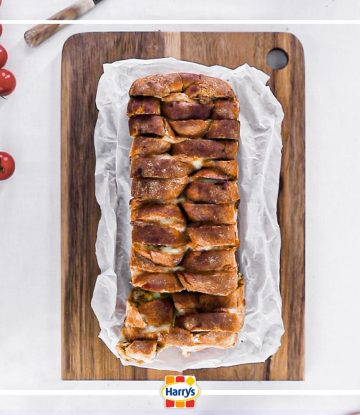 Recette Harrys Pain de mie tressé Pull apart bread au pesto alla genovese