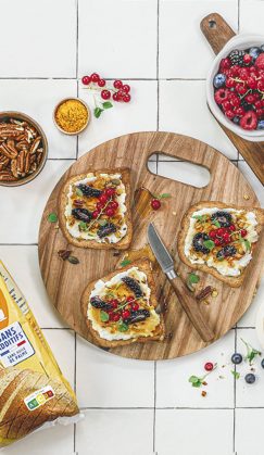 Recette Harrys Brioche Tranchée Farine complète Breakfast Toast