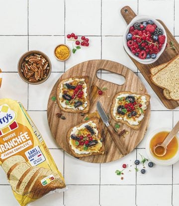 Recette Harrys Brioche Tranchée Farine complète Breakfast Toast