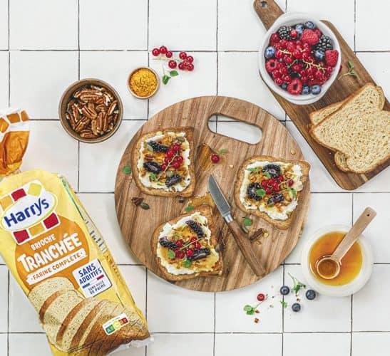 Recette Harrys Brioche Tranchée Farine complète Breakfast Toast