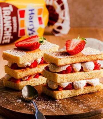 Recette Harrys Millefeuille de brioche tranchée classique à la fraise