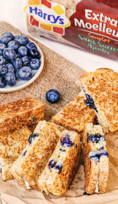 Recette Harrys Grilled Cheese Extra Moelleux complet Brie et Myrtilles