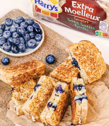 Recette Harrys Grilled Cheese Extra Moelleux complet Brie et Myrtilles