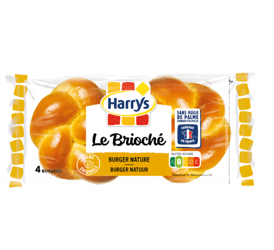 Pack Harrys Burger le Brioché Nature sans huile de palme nutriscore B