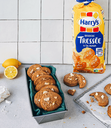 Recette Harrys cookies brioche tressée citron meringue