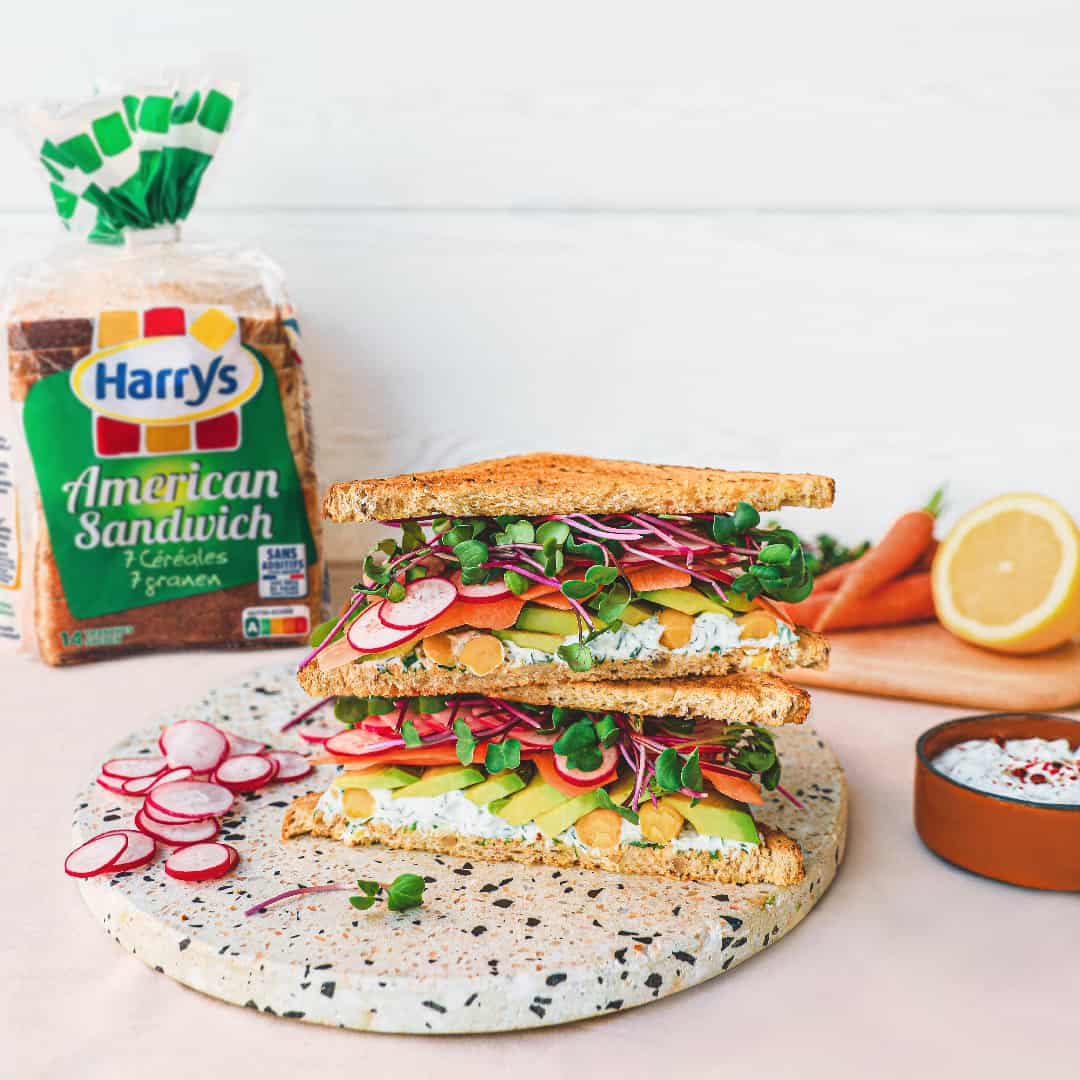 Recette Harrys Club Sandwich Veggie AMS 7 céréales