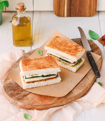 Recette Harrys croque moelleux 100% Mie tranche épaisse au poulet, épinards et mozzarella