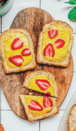 Recette Harrys toast à la fraise beau et bon céréales et graine