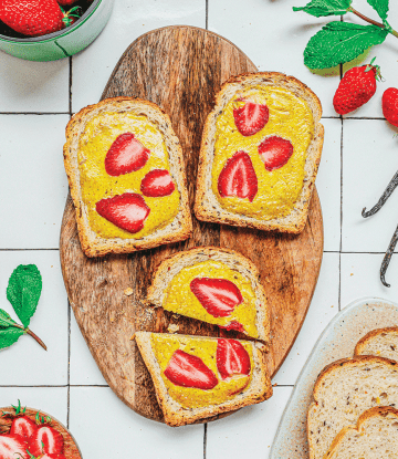 Recette Harrys toast à la fraise beau et bon céréales et graine
