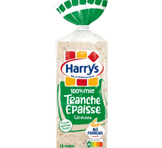 Pack Harrys 100% Mie Tranche épaisse Céréales Sans additifs nutriscore A