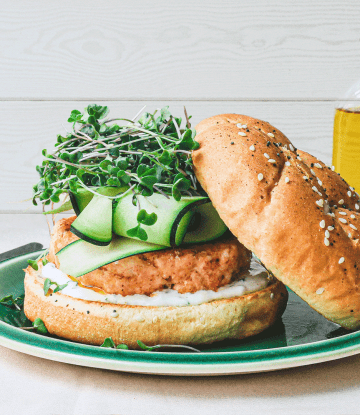 Recette Harrys burger saumon sésame le brioché aux graines