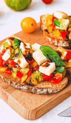 Recette Harrys Bruschetta pavé courge et chia