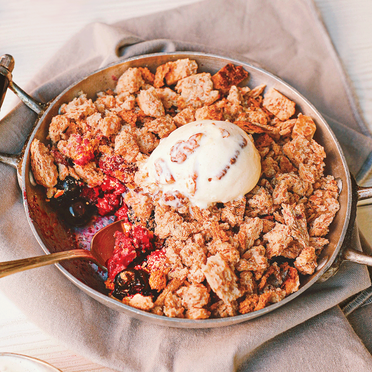 Recette Harrys crumble anti-gaspi pain de mie