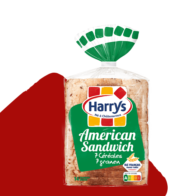 Pain de mie American sandwich